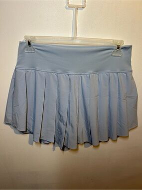 aerie Light Blue Pleated Mini Skort